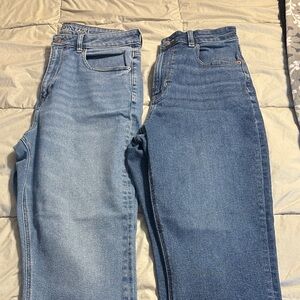 American Eagle Outfitters Women's Blue Straight Jeans